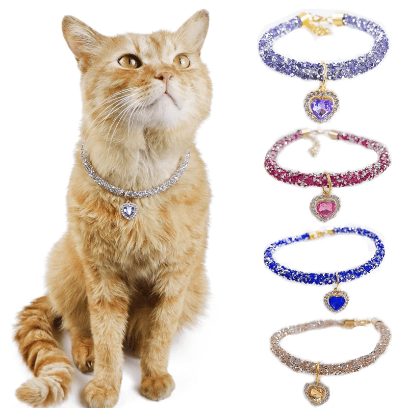Luxury Crystal Cat Collar